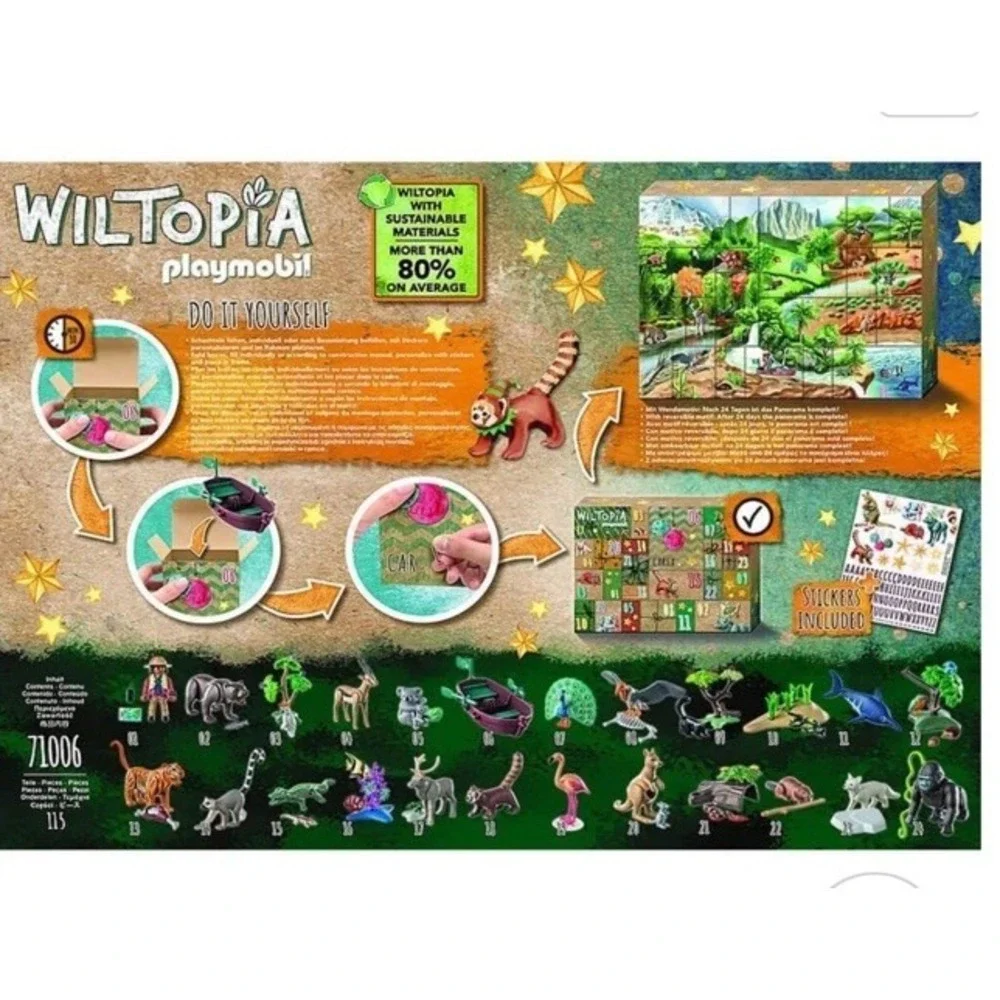 (b41/5)Playmobil 71006 Wiltopia DIY Advent Calendar : Animals Around the World